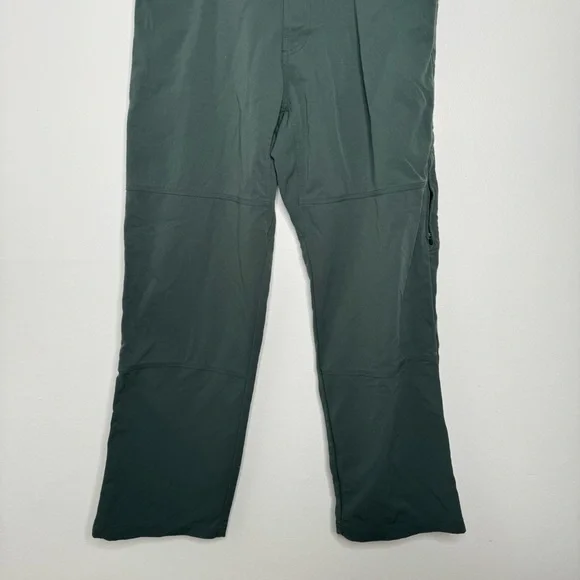 Prana green belted hiking athletic pants large - Picture 3 of 11